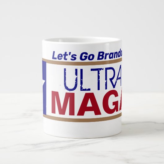 Ultra Maga Let's Go Brandon Grote Koffiekop (Voorkant)