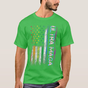 Ultra Maga LGBT Pride Gay voor Trump US Flag Ultra T-shirt
