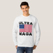 ULTRA MAGA MANNEN TRUMP T-SHIRTS LONG SLEEVED (Voorkant volledig)