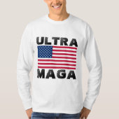 ULTRA MAGA MANNEN TRUMP T-SHIRTS LONG SLEEVED (Voorkant)