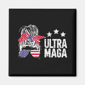 Ultra Maga Messy Bun 5 Magneet (Voorkant)
