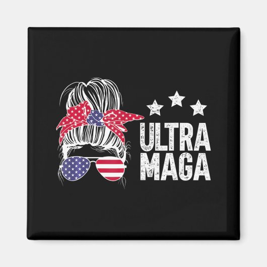 Ultra Maga Messy Bun 5 Magneet (Voorkant)