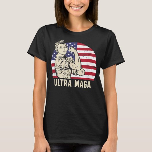 Ultra Maga Messy Bun T-Shirt (1) (Voorkant)