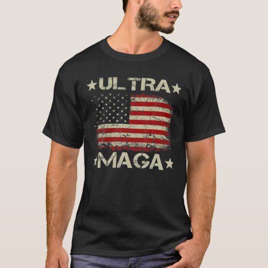 Ultra Maga Messy Bun - The Great Maga King Donald  T-shirt (Voorkant)