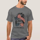 Ultra Maga Messy Bunt Funny Anti Joe Biden Quote T-shirt (Voorkant)