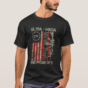 Ultra MAGA Old American Flag 1776 Wij De P T-shirt