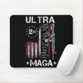 Ultra MAGA Pistool AR - Quote Patriottic American  Muismat (Met muis)