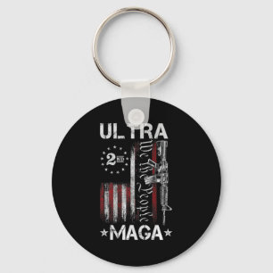 Ultra MAGA Pistool AR - Quote Patriottic American Sleutelhanger
