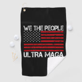 Ultra Maga Pro Trump 2024 Grappige Republikein Golfhanddoek (Insitu)
