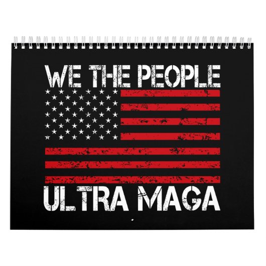 Ultra Maga Pro Trump 2024 Grappige Republikein Kalender (Hoes)