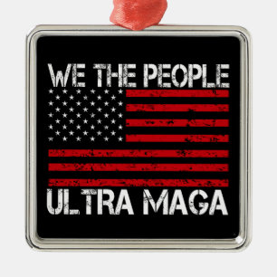 Ultra Maga Pro Trump 2024 Grappige Republikein Metalen Ornament