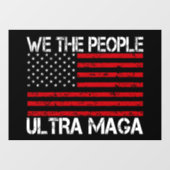 Ultra Maga Pro Trump 2024 Grappige Republikein Raamsticker (Vel)