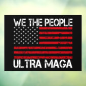 Ultra Maga Pro Trump 2024 Grappige Republikein Raamsticker (Vel 3)