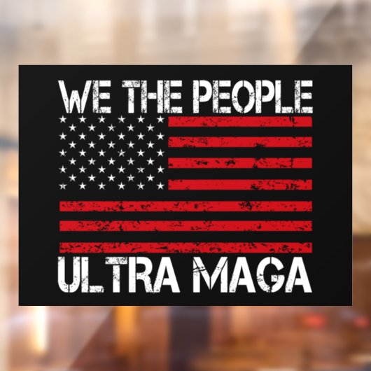 Ultra Maga Pro Trump 2024 Grappige Republikein Raamsticker (Vel 2)