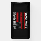 Ultra Maga Pro Trump 2024 Grappige Republikein Spandoek (Verticaal)