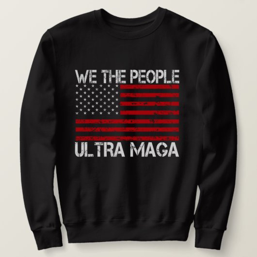 Ultra Maga Pro Trump 2024 Grappige Republikein Trui (Design voorkant)