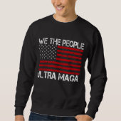 Ultra Maga Pro Trump 2024 Grappige Republikein Trui (Voorkant)