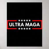 Ultra Maga Pro Trump Maga King Anti Biden Poster (Voorkant)