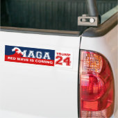 Ultra MAGA Red Wave is de komende MAGA King Trump  Bumpersticker (Op Truck)