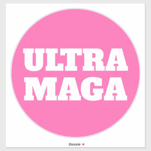 Ultra MAGA Roze Vrouwen voor Trump Sticker (Vel)