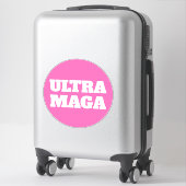 Ultra MAGA Roze Vrouwen voor Trump Sticker (Koffer)