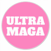 Ultra MAGA Roze Vrouwen voor Trump Sticker (Voorkant)