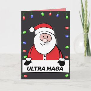 ULTRA MAGA SANTA CLAUS TRUMP Kerstkaarten Feestdagen Kaart
