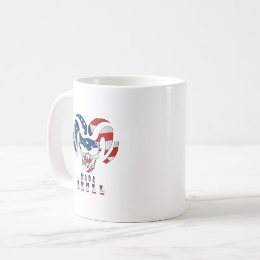 Ultra Maga schedel | Classic Mok #11 (Voorkant links)