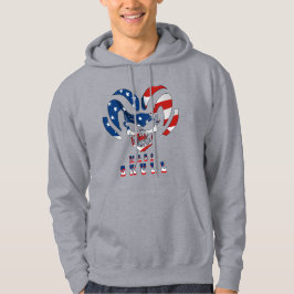 Ultra Maga schedel | MANNEN Hoodie