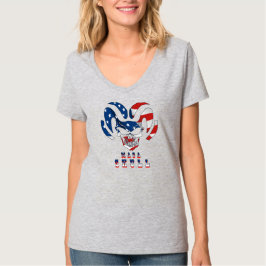 Ultra Maga schedel | V-hals voor dames T-shirt