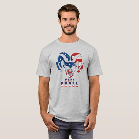 Ultra Maga schedel | Volwassene T-shirt (Voorkant volledig)