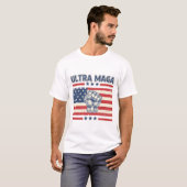Ultra MAGA T-shirt - Patriottisch Donald Trump (Voorkant volledig)