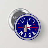 Ultra MAGA-toets Ronde Button 5,7 Cm (Voorkant /achterkant)