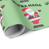 ULTRA MAGA TRUMP CHRISTMAS SANTA Wrapping Paper Cadeaupapier (Rol Hoek)