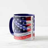 Ultra MAGA Trump Girl Mok-geen excuses Mok (Voorkant links)