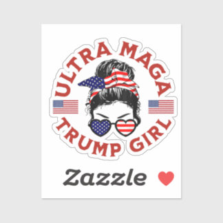 Ultra Maga Trump Girl Sticker