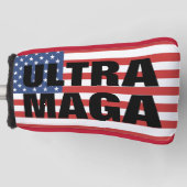 ULTRA MAGA TRUMP GOLF PUTTER HOESJE GOLFHEADCOVER (Voorkant)