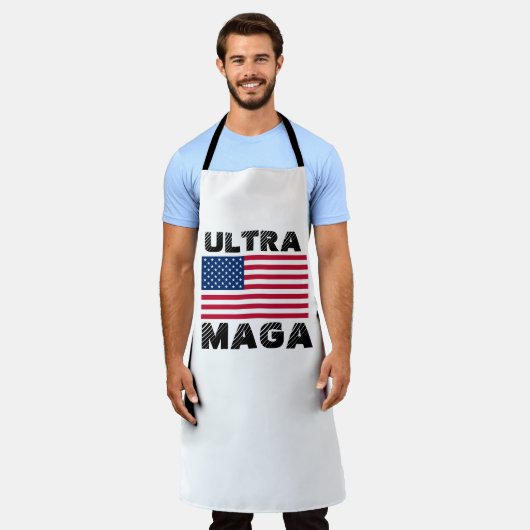 ULTRA MAGA TRUMP KITCHEN APRONS SCHORT (Gedragen)