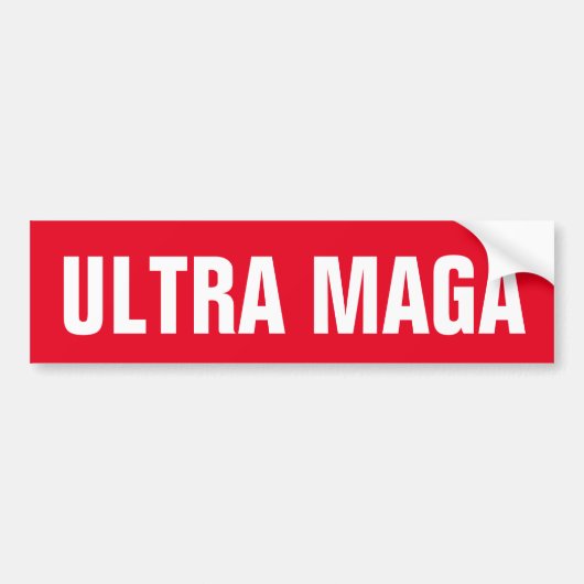 ULTRA MAGA TRUMP PATRIOT BUMPERSTICKER (Voorkant)