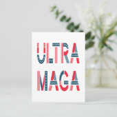 Ultra MAGA Trump Patriotic Republican Conservative Briefkaart (Staand voorkant)