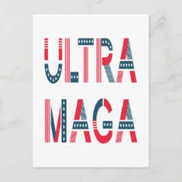 Ultra MAGA Trump Patriotic Republican Conservative Briefkaart