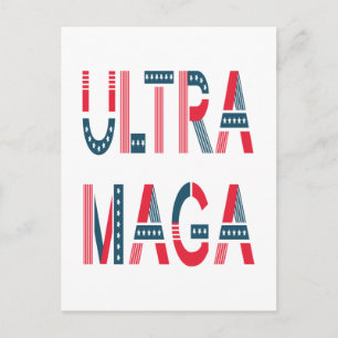 Ultra MAGA Trump Patriotic Republican Conservative Briefkaart