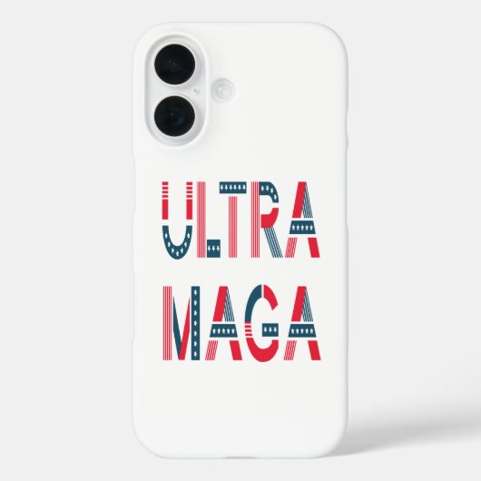 Ultra MAGA Trump Patriotic Republican Conservative Case-Mate iPhone Case (Achterkant)
