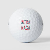 Ultra MAGA Trump Patriotic Republican Conservative Golfballen (Voorkant)