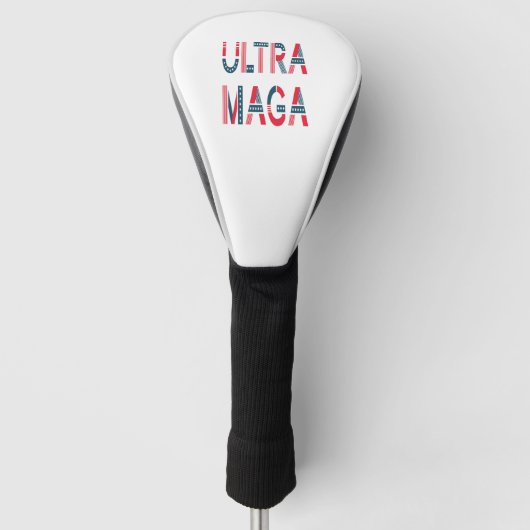 Ultra MAGA Trump Patriotic Republican Conservative Golfheadcover (Voorkant)