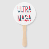 Ultra MAGA Trump Patriotic Republican Conservative Handwaaier (Voorkant)
