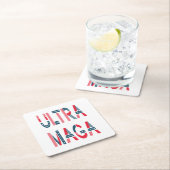 Ultra MAGA Trump Patriotic Republican Conservative Kartonnen Onderzetters (Insitu)