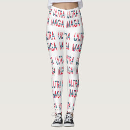 Ultra MAGA Trump Patriotic Republican Conservative Leggings