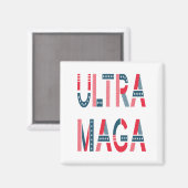 Ultra MAGA Trump Patriotic Republican Conservative Magneet (Voorkant / Achterkant)