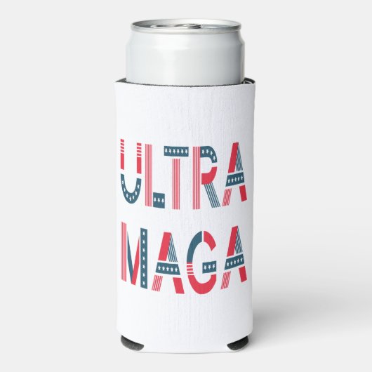 Ultra MAGA Trump Patriotic Republican Conservative Seltzer Blikjeskoeler (Seltzer Achterkant)